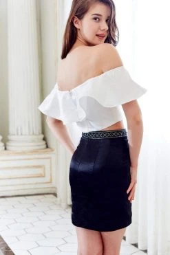 Cocktail Dresses Angela & Alison - 72045 Two-Piece Off-Shoulder Short Dress 11 Cocktail Dresses Angela & Alison - 72045 Two-Piece Off-Shoulder Short Dress