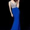 Angela & Alison - 72061 Plunging Neck Beaded Mermaid Gown Formal Gowns 2 Angela & Alison - 72061 Plunging Neck Beaded Mermaid Gown Formal Gowns