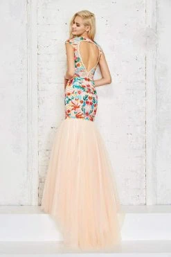 Angela & Alison - 771041 Fitted Body Tulle Mermaid Gown 7 Angela & Alison - 771041 Fitted Body Tulle Mermaid Gown