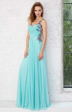 Formal Gowns Angela & Alison - 771141 Daring Multi-Colored Embroidery Sweetheart A-line Chiffon Dress 8 Formal Gowns Angela & Alison - 771141 Daring Multi-Colored Embroidery Sweetheart A-line Chiffon Dress