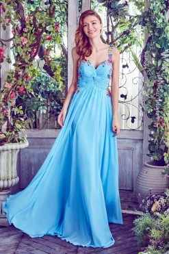 Formal Gowns Angela & Alison - 771141 Daring Multi-Colored Embroidery Sweetheart A-line Chiffon Dress 9 Formal Gowns Angela & Alison - 771141 Daring Multi-Colored Embroidery Sweetheart A-line Chiffon Dress