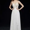 Angela & Alison - 81007 Floral Lattice Beaded Draping Chiffon Gown Formal Gowns 2 Angela & Alison - 81007 Floral Lattice Beaded Draping Chiffon Gown Formal Gowns