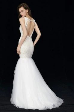 Angela & Alison - 81034 Floral Fitted Mermaid Gown