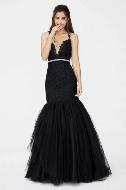 Angela & Alison - 81034 Floral Fitted Mermaid Gown