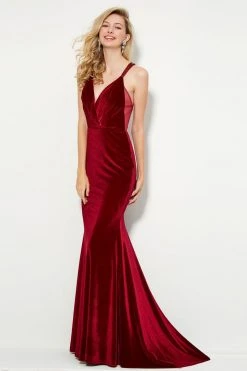 Formal Gowns Angela & Alison - 81102 Embellished Plunging V-neck Trumpet Dress 9 Formal Gowns Angela & Alison - 81102 Embellished Plunging V-neck Trumpet Dress