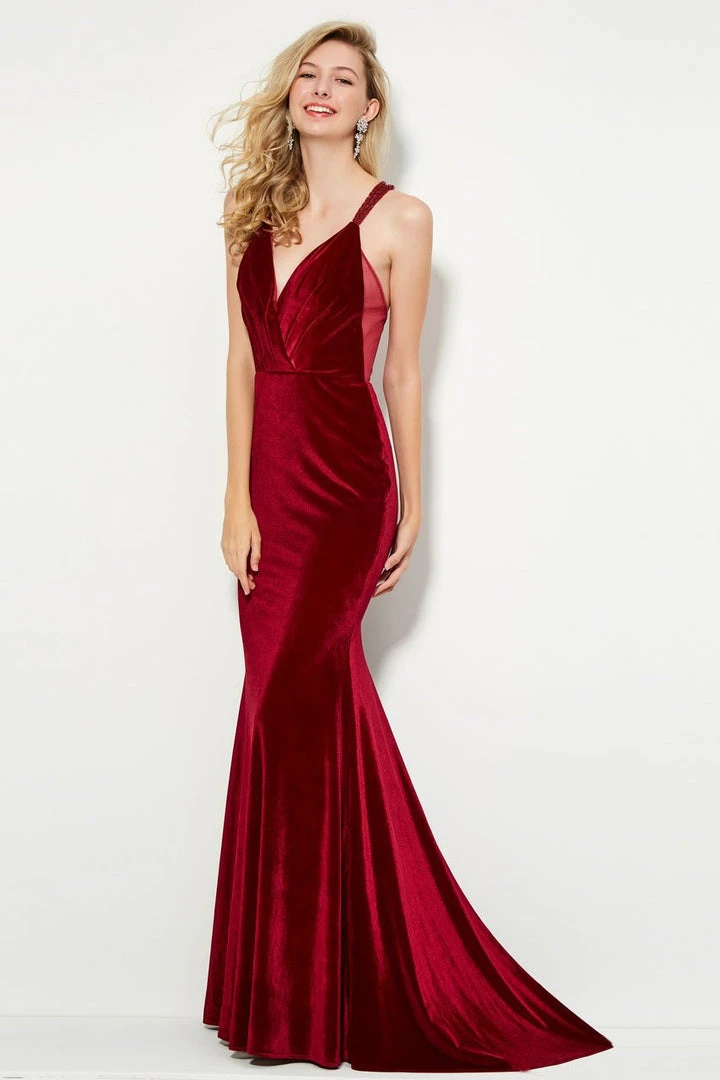 Formal Gowns Angela & Alison - 81102 Embellished Plunging V-neck Trumpet Dress 5 Formal Gowns Angela & Alison - 81102 Embellished Plunging V-neck Trumpet Dress