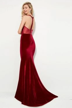 Formal Gowns Angela & Alison - 81102 Embellished Plunging V-neck Trumpet Dress 10 Formal Gowns Angela & Alison - 81102 Embellished Plunging V-neck Trumpet Dress