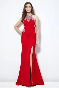 Angela & Alison - 81125 Beaded Halter Neck Fitted Long Dress Formal Gowns 11 Angela & Alison - 81125 Beaded Halter Neck Fitted Long Dress Formal Gowns