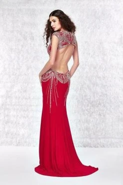 Angela & Alison - Jeweled Trumpet Dress 61171 - 1 Pc Hot Red In Size 6 Available Formal Gowns 5 Angela & Alison - Jeweled Trumpet Dress 61171 - 1 Pc Hot Red In Size 6 Available Formal Gowns