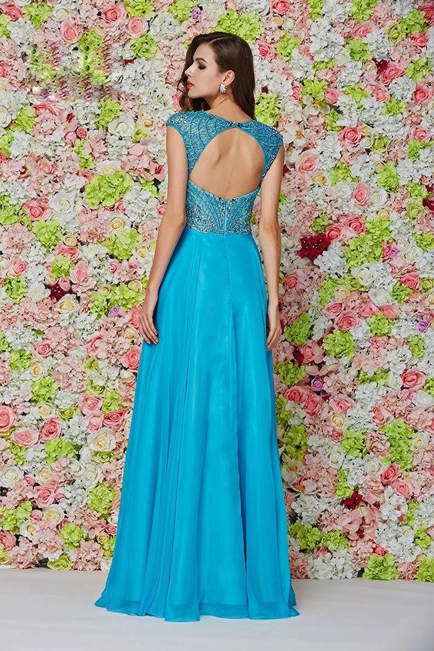 Formal Gowns Angela & Alison Keyhole Cutout Sweetheart Embellished A-Line Gown 4 Formal Gowns Angela & Alison Keyhole Cutout Sweetheart Embellished A-Line Gown