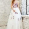 Formal Gowns Angela & Alison Strapless Floral Embroidery Gown 71013 - 1 Pc Ivory In Size 6 Available 1 Formal Gowns Angela & Alison Strapless Floral Embroidery Gown 71013 - 1 Pc Ivory In Size 6 Available
