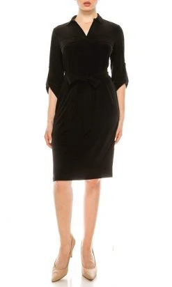 Cocktail Dresses Anne Klein - 10799116 Collared Formal Midi Dress