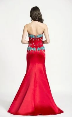 Ashley Lauren - 1009 Rhinestone Beaded Sweetheart Trumpet Dress Formal Gowns