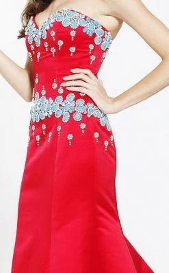 Ashley Lauren - 1009 Rhinestone Beaded Sweetheart Trumpet Dress Formal Gowns