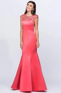 Ashley Lauren - 1043 Beaded Mermaid Evening Dress Formal Gowns 7 Ashley Lauren - 1043 Beaded Mermaid Evening Dress Formal Gowns