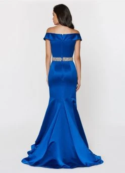 Ashley Lauren - 1206 Off Shoulder Satin Evening Dress Formal Gowns