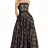 Ashley Lauren - 1322 Embroidered Straight Across Neck Ballgown Formal Gowns 1 Ashley Lauren - 1322 Embroidered Straight Across Neck Ballgown Formal Gowns