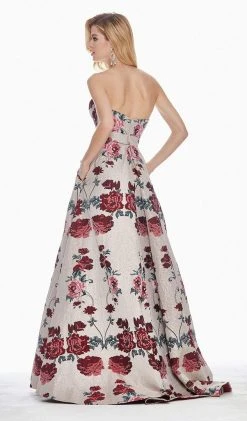 Ashley Lauren - 1371 Embellished Sweetheart Brocade A-line Dress Formal Gowns