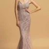 Formal Gowns Aspeed Design - Beaded Mermaid Evening Dress L2230 - 1 Pc Mauve In Size XS Available