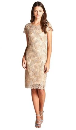 Cocktail Dresses Aspeed Design - Floral Embossed Lace Cocktail Dress D109 - 1 Pc Jade In Size XL Available