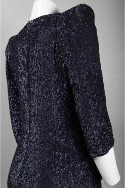 Basix - D5301L Puff Sleeve Plunging Surplice Sheath Gown Formal Gowns 17 Basix - D5301L Puff Sleeve Plunging Surplice Sheath Gown Formal Gowns