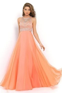 Blush By Alexia Designs Blush - 10001 Jewel Embellished With Diamond Cutout Back Gown Formal Gowns