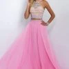 Blush By Alexia Designs Formal Gowns Blush - 11056 Two-Piece Bejeweled Illusion High Neck Gown 1 Blush By Alexia Designs Formal Gowns Blush - 11056 Two-Piece Bejeweled Illusion High Neck Gown