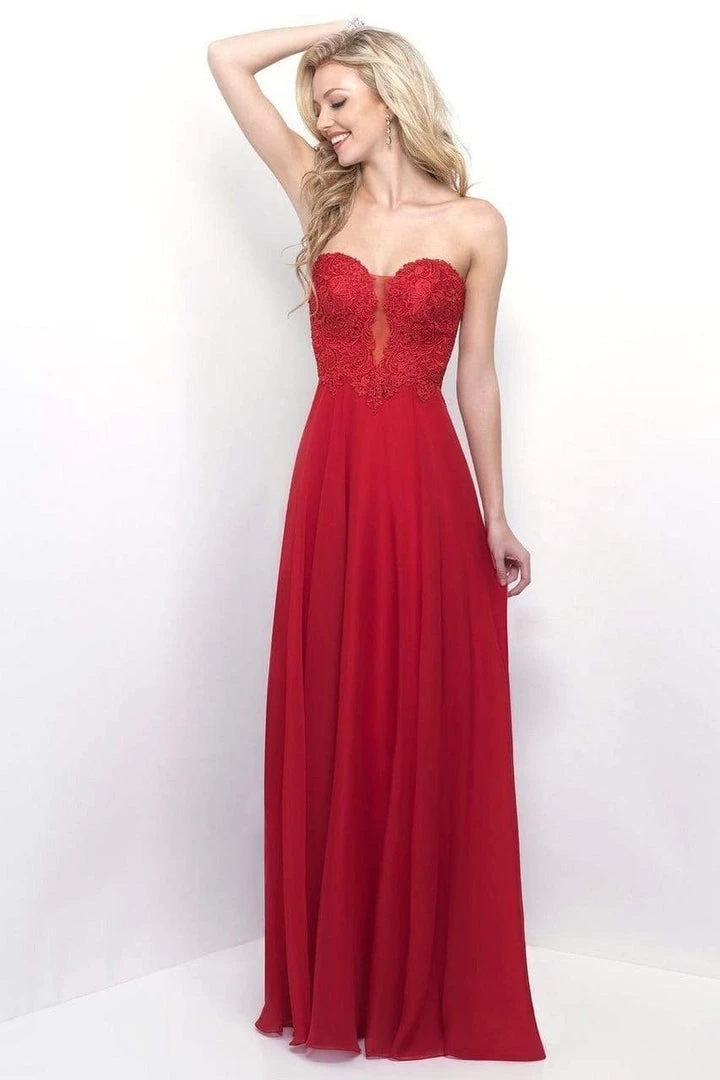 Blush By Alexia Designs Blush - 11234 Lace Embellished Sweetheart Chiffon A-line Dress Formal Gowns 3 Blush By Alexia Designs Blush - 11234 Lace Embellished Sweetheart Chiffon A-line Dress Formal Gowns