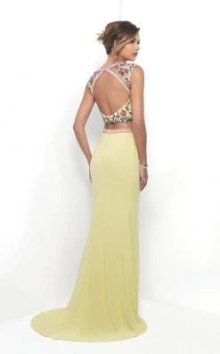 Blush By Alexia Designs Blush - 11283 Floral Embroidered Illusion Sheath Gown Formal Gowns