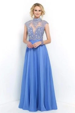 Blush By Alexia Designs Blush - 9967 Luxurious Illusion Scalloped A-Line Gown Formal Gowns