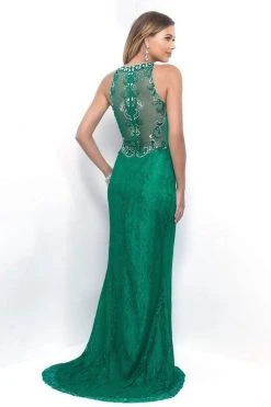 Blush By Alexia Designs - 11111 Halter Style Jewel Long Sheath Dress 11 Blush By Alexia Designs - 11111 Halter Style Jewel Long Sheath Dress