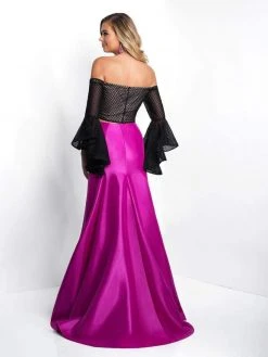 Blush By Alexia Designs - 11567 Off Shoulder Floral Two Piece Gown