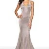 Formal Gowns Blush By Alexia Designs - 11726 Plunging V Neck Shimmer Mermaid Gown 1 Formal Gowns Blush By Alexia Designs - 11726 Plunging V Neck Shimmer Mermaid Gown