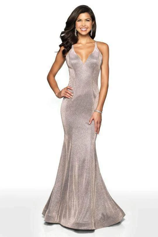 Formal Gowns Blush By Alexia Designs - 11726 Plunging V Neck Shimmer Mermaid Gown 3 Formal Gowns Blush By Alexia Designs - 11726 Plunging V Neck Shimmer Mermaid Gown