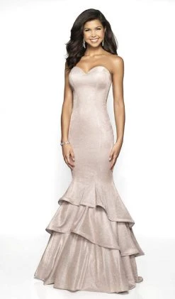 Blush By Alexia Designs - 11744 Sweetheart Tiered Mermaid Dress