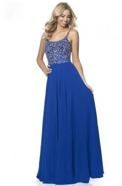 Blush By Alexia Designs - 11920 Jewel Beaded Top Flowy Chiffon Gown 14 Blush By Alexia Designs - 11920 Jewel Beaded Top Flowy Chiffon Gown