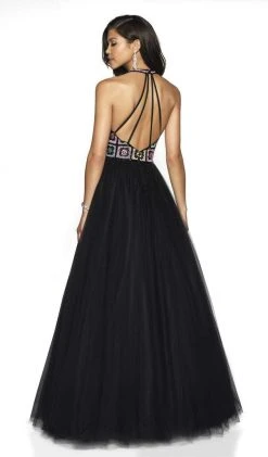 Blush By Alexia Designs - 5715 Beaded Halter Pleated Gown Formal Gowns 5 Blush By Alexia Designs - 5715 Beaded Halter Pleated Gown Formal Gowns