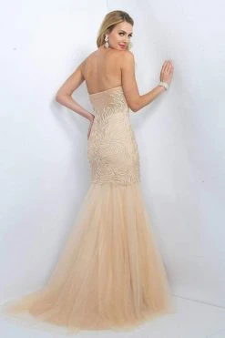 Blush By Alexia Designs - 7003 Strapless Sequined Mermaid Gown