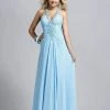 Formal Gowns Blush By Alexia Designs - 9078 Beaded Halter Long Dress