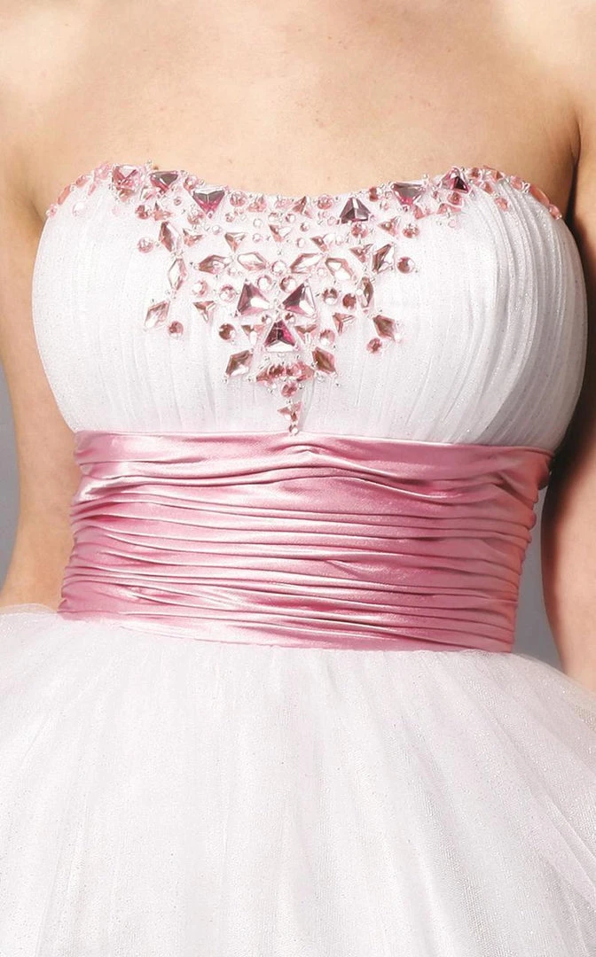 Cocktail Dresses Blush By Alexia Designs - 9126 Strapless Embellished Cocktail Dress 4 Cocktail Dresses Blush By Alexia Designs - 9126 Strapless Embellished Cocktail Dress