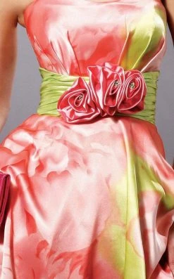 Blush By Alexia Designs - 9128 Floral Semi-Sweetheart Cocktail Dress 5 Blush By Alexia Designs - 9128 Floral Semi-Sweetheart Cocktail Dress