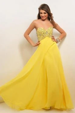 Blush By Alexia Designs - 9587 Strapless Sequined Long Dress Formal Gowns 10 Blush By Alexia Designs - 9587 Strapless Sequined Long Dress Formal Gowns