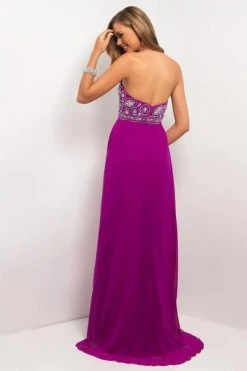 Blush By Alexia Designs - 9587 Strapless Sequined Long Dress Formal Gowns