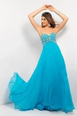 Blush By Alexia Designs - 9587 Strapless Sequined Long Dress Formal Gowns 9 Blush By Alexia Designs - 9587 Strapless Sequined Long Dress Formal Gowns