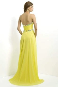 Blush By Alexia Designs - 9763 Shirred Sweetheart Chiffon A-Line Gown