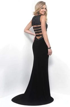 Blush By Alexia Designs - Beaded Bateau Two-Piece Sheath Gown 11322 Formal Gowns