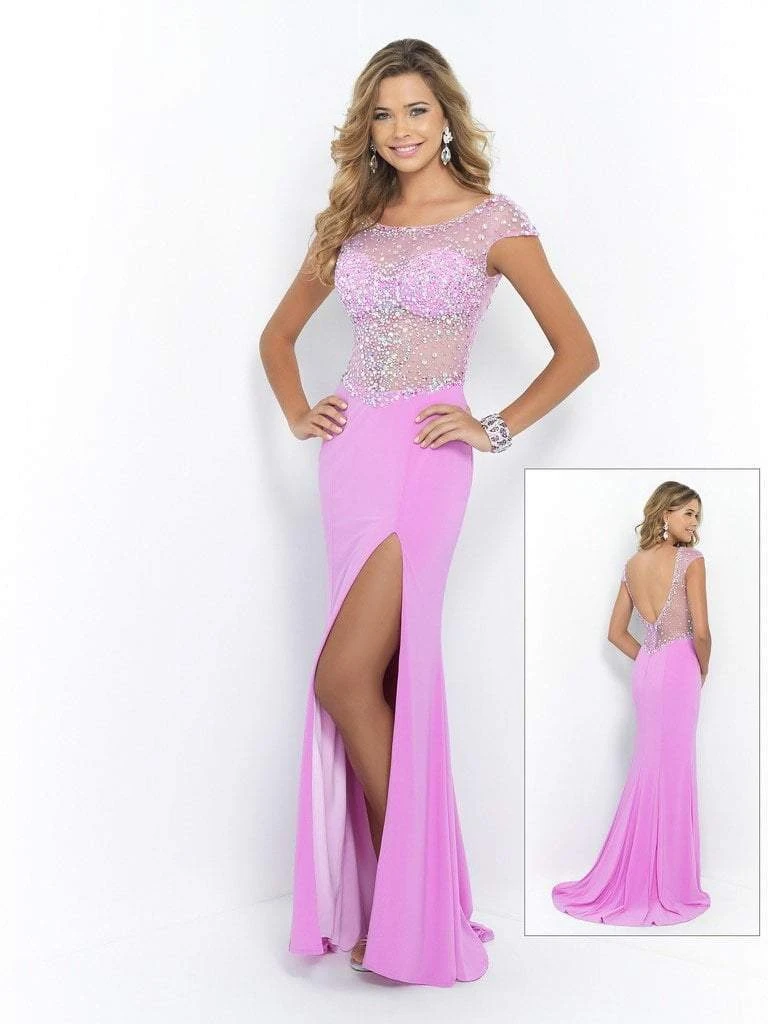 Formal Gowns Blush By Alexia Designs - Beaded Illusion Fitted Evening Dress X229 3 Formal Gowns Blush By Alexia Designs - Beaded Illusion Fitted Evening Dress X229