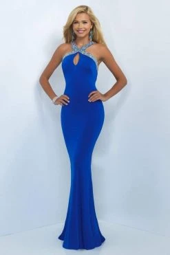 Blush By Alexia Designs - Bejeweled Halter Cutout Sheath Gown 11031 Formal Gowns 7 Blush By Alexia Designs - Bejeweled Halter Cutout Sheath Gown 11031 Formal Gowns