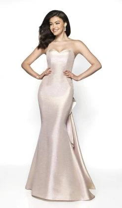 Formal Gowns Blush By Alexia Designs - C2003 Metallic Strapless Paneled Gown 9 Formal Gowns Blush By Alexia Designs - C2003 Metallic Strapless Paneled Gown