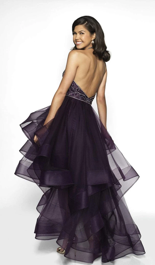 Blush By Alexia Designs - C2005 Illusion Halter High Low Gown Formal Gowns 4 Blush By Alexia Designs - C2005 Illusion Halter High Low Gown Formal Gowns